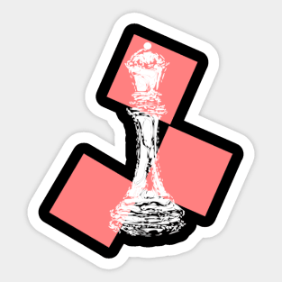 Chess queen design Sticker